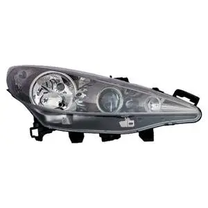 Nouvel Arrivage Phare Optique avant droit pour PEUGEOT 207 SW phase 2, 2009-2013, H7+H7+H1, avec moteur, noir, Neuf