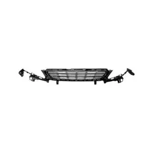 Marque Grille de calandre centrale pour PEUGEOT 308 II phase 1, 2013-2017, (Active), noire, pare chocs avant, Neuve