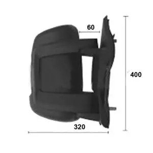 Rétroviseur droit manuel pour FIAT DUCATO III phase 2 2014-2023, bras court, feu clignotant orange (16W), Neuf Nouvel Arrivage