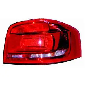 Authentique Feu arrière droit pour AUDI A3 II ph.3 (3 portes) 2008-2012, (rouge), Neuf