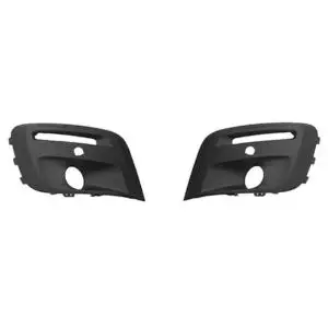 Kit 2 grilles de calandre pour CITROËN BERLINGO II ph.3 2015-2018 noires trous antibrouillards radar Livraison Gratuite