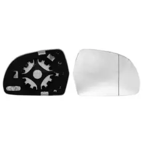 Prix Bas Miroir Glace de rétroviseur extérieur droit pour AUDI A5 I phase 2, 2011-2017, H 125 mm., avec support de fixation, dégivrant, neuf