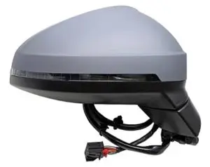 Nouveauté Rétroviseur droit électrique pour AUDI A4 (B9) 2015-2019, asphérique, dégivrant, feu clignotant, mémoire, rabattable électriquement, Neuf à peindre