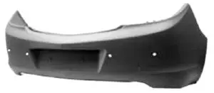 Jusqu’à Épuisement Des Stocks Pare-chocs arrière pour OPEL INSIGNIA I phase 1, 2009-2013, Mod. BERLINE, avec 4 trous radar, Neuf à peindre