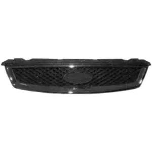 Remise Grille de calandre pour FORD FOCUS II phase 1 2004-2007, chromée, Mod. SILVER, Neuve