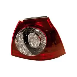 Soldes Feu arrière droit extérieur pour VOLKSWAGEN GOLF V 2003-2008, mod. R32, rouge/blanc, à LED, partie sur aile
