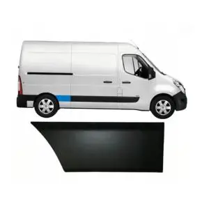 Moulure baguette arrière sur porte latérale droite pour RENAULT MASTER III phase 3, depuis 2019, châssis moyen, partie avant, 49 cm Neuve Meilleur Prix