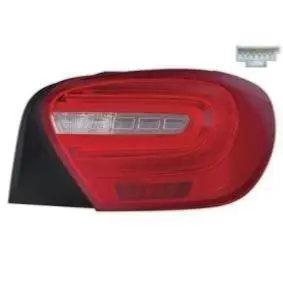 Remise Feu arrière droit à led pour MERCEDES (W176) CLASSE A 2012-2015, incolore rouge, connecteur rectangulaire, Neuf
