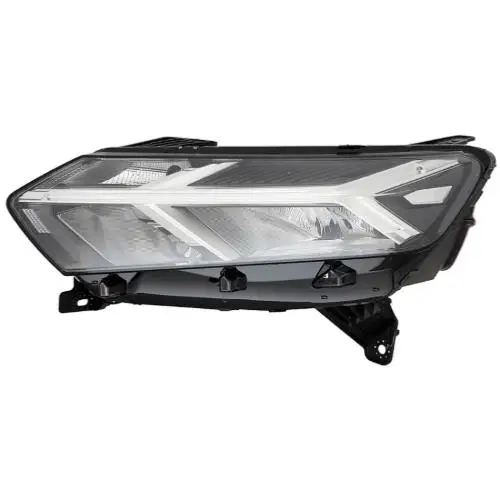 Phare Optique électrique avant gauche à LED pour DACIA SANDERO III phase 1 depuis 2021, H7+PY21W, avec feu diurne, profils chromés, Neuf Paiement Sécurisé